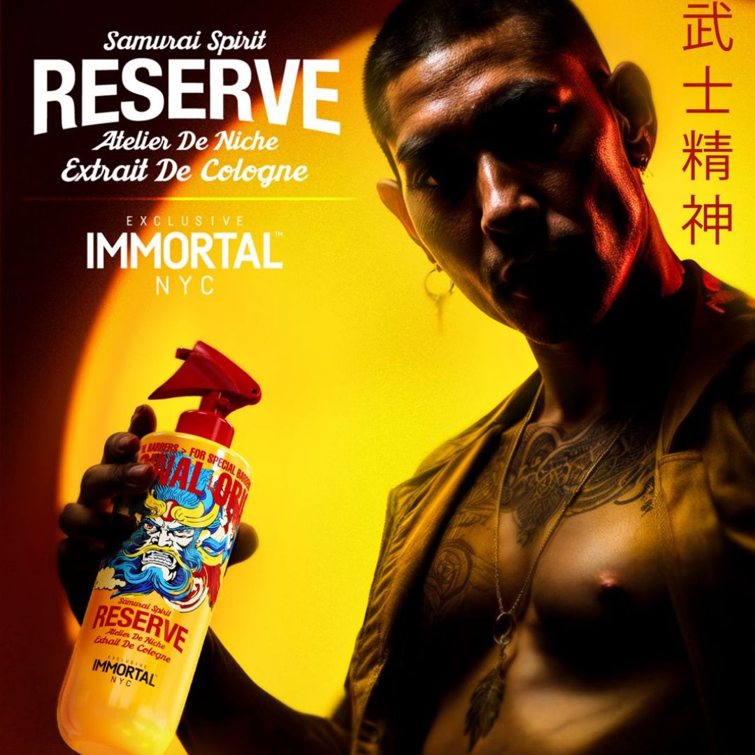 Immortal Original Samurai Spirit Reserve Eau de Cologne 500ml